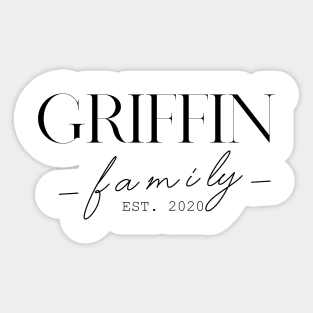 Griffin Family EST. 2020, Surname, Griffin Sticker